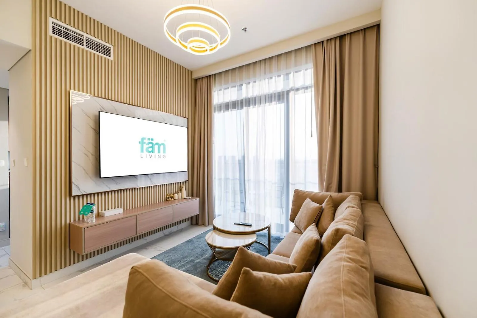 דירה Fam Living - Getaway In Meydan - Modern Comfort Near Top Dubai Attractions